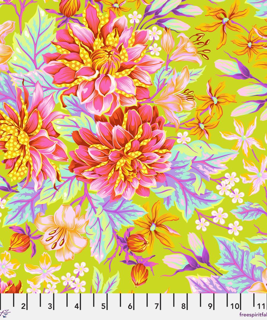 (Tula Pink) Untamed, Hello Dahlia in Moonbeam