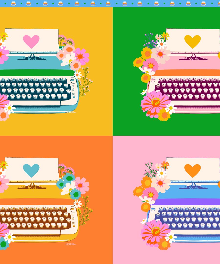 (Melody Miller) Best Day Ever, Typewriter Panel in Multi