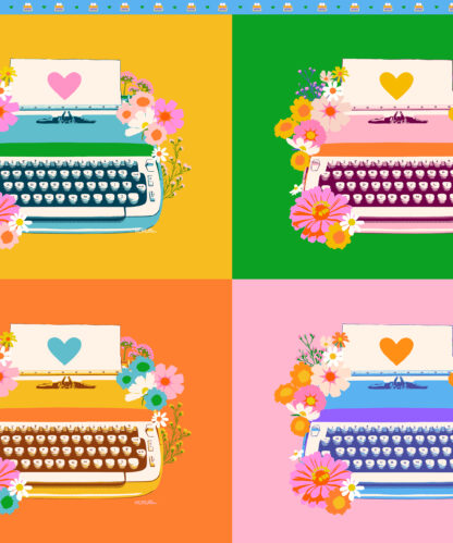 (Melody Miller) Best Day Ever, Typewriter Panel in Multi