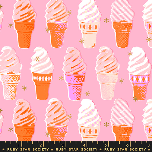 (Melody Miller) Best Day Ever, Ice Cream in Posy Metallic
