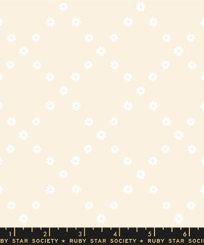 (Melody Miller) Best Day Ever, Diamond Flowers in White on Natural