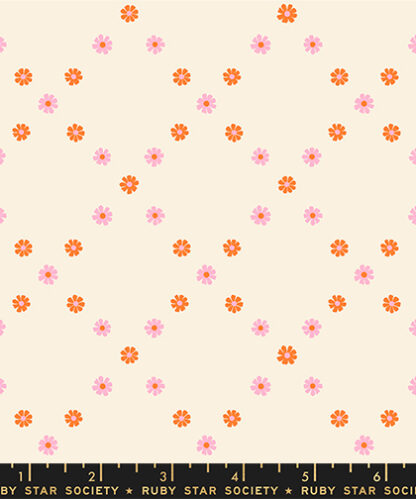 (Melody Miller) Best Day Ever, Diamond Flowers in Posy Orange