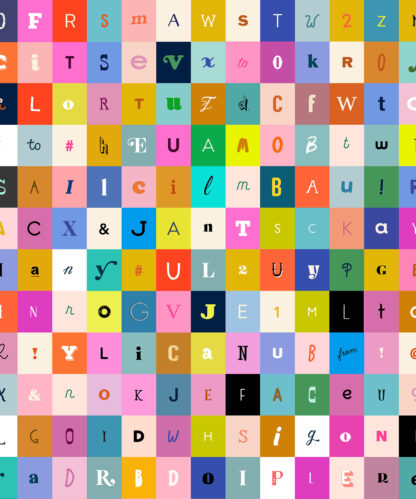 (Ruby Star Society) Selvedge Magic, Selvedge Letters in Multi